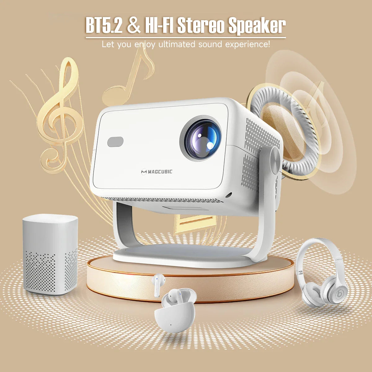 Magcubic 360° Removable Portable Projector