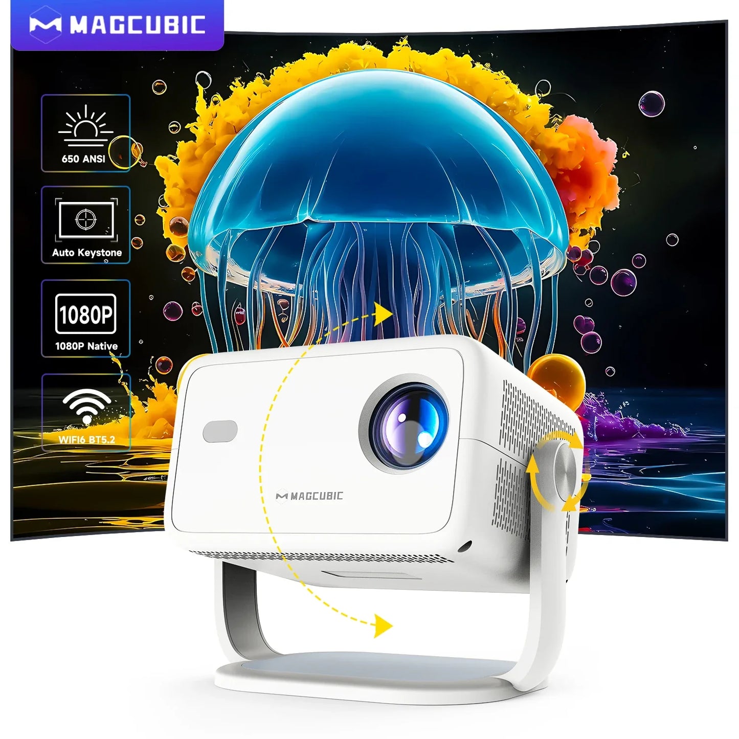 Magcubic 360° Removable Portable Projector