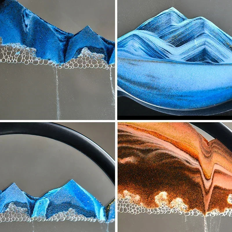 3D Moving Sand Art Hourglass
