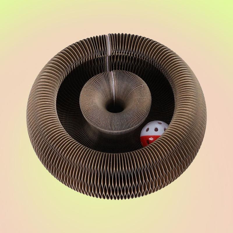 Cat Self-Play Foldable Mushroom Scratcher Tunnel Chaser Ball Toy